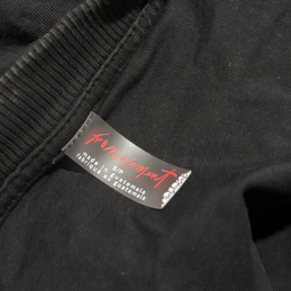 Free People Hot Shot Tee Romper In Washed Black. NWOT! Sz S - Picture 8 of 9